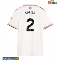 Arsenal William Saliba #2 3rd trikot Frauen 2025-26 Kurzarm